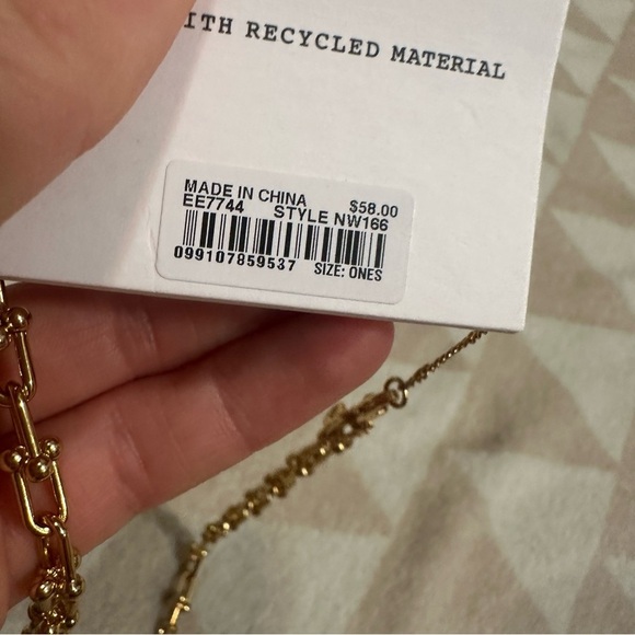 Madewell Mother of Pearl U-Link Charm Necklace - Picture 4 of 4